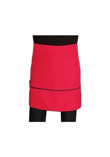 Önlük Biyeli Belden Kırmızı