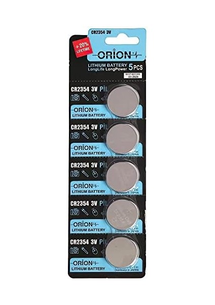 CR2354 3V Lityum Pil 5'li Paket fiyatları