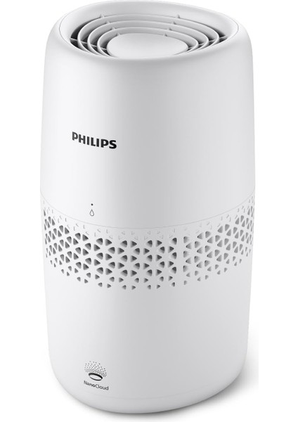 Nemlendirici 2000 Serisi, Hijyenik Nemlendirme,%99,97 Daha Az Bakteri, 2l Su Haznesi, 190 Ml/saat, 31 M²'ye Kadar Odalar Için, Ultra Sessiz (32 Db), Otomatik Kapanma, Beyaz, HU2510/10