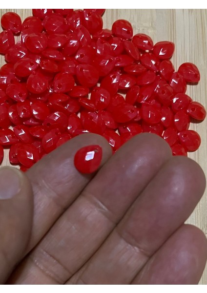 Narçiçeği Rengi Oya, Abiye, Takı, Örgü Plastik Gözyaşı Damla Boncuk. 25GR. Tahmini 195 Adet. fiyatları