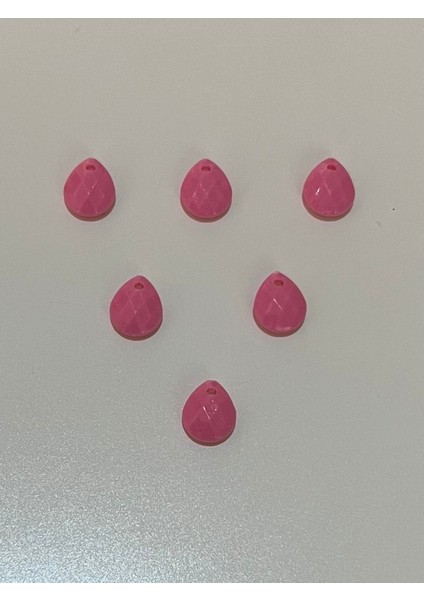 Pembe Rengi Oya, Abiye, Takı, Örgü Plastik Gözyaşı Damla Boncuk. 25GR. Tahmini 195 Adet. fiyatları