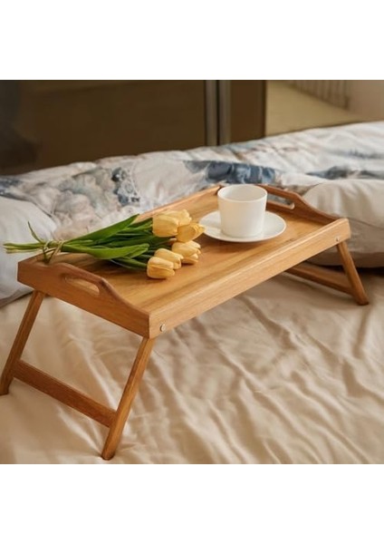 Katlanır Ayaklı Akasya Ağacından Yatak Keyif Servis Tepsisi, Ahşap Yatak Tepsisi - Rahatlık ve Şıklık: Katlanır Ayaklı Akasya Ağacından Yatak Keyif Servis Tepsisi - Yatak Tepsisi (50*30*21CM) fiyatları