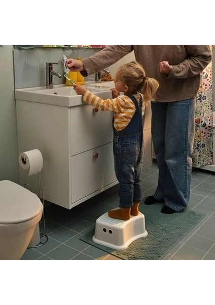 Försıktıg Çocuk Basamağı, Beyaz-Turkuaz, 37X13 cm fiyatları