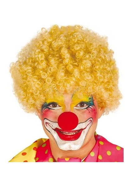 Sarı Renk Kıvırcık Afro Palyaço Seti fiyatları
