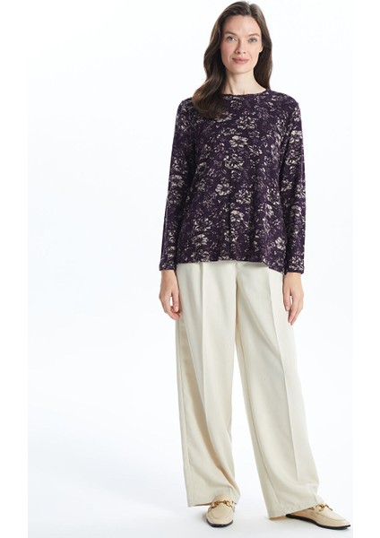 Yeni Sezon Bisiklet Yaka Desenli Uzun Kollu Kadın Bluz fiyatları