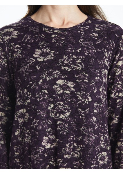 Yeni Sezon Bisiklet Yaka Desenli Uzun Kollu Kadın Bluz modelleri