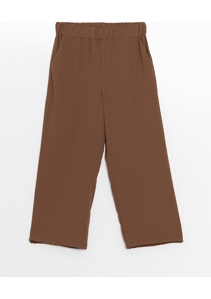 Yeni Sezon Beli Lastikli Düz Geniş Paça Kadın Pantolon indirimleri