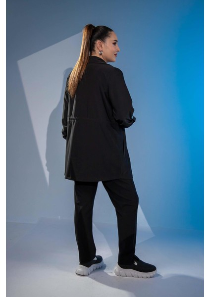 Kadın 3330398 Büyük Beden 3'lü Siyah Takım