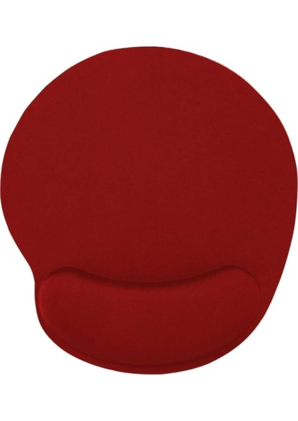Bilek Destekli Jel Mouse Pad,ergonomik Kaymaz Taban,oyun ve Ofis Için Fare Altlığı,suya Dayanıklı (Kırmızı)