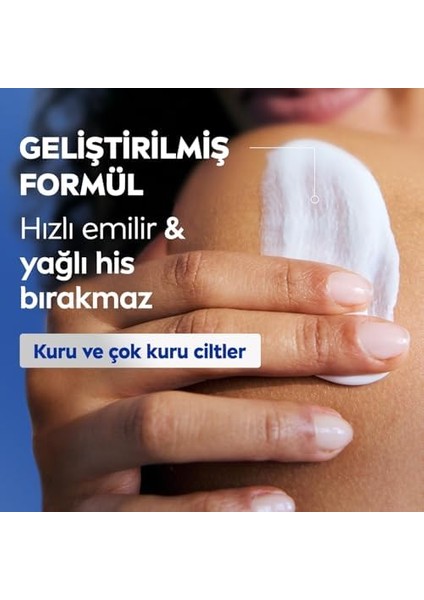 Nıvea Besleyici Vücut Sütü 400 Ml, Kuru ve Çok Kuru Ciltler, 72 Saat Yoğun Nemlendirici Vücut Losyonu, 2 Kat Fazla Badem Yağı