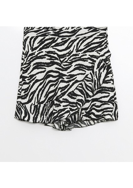 Yeni Sezon Beli Fermuarlı A Kesim Desenli Kadın Etek indirimleri