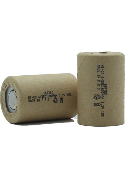 1.2V Ni-Cd 4/5 Sc 1500 Mah Kağıt Şarjlı Pil 10C Başsız/flat Head (770770)