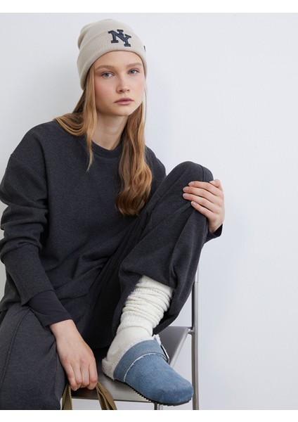 Yeni Sezon Bisiklet Yaka Uzun Kollu Kadın Tişört