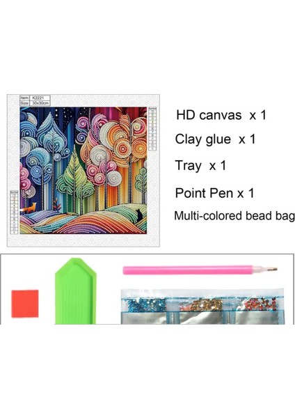 5 D Kendin Yap 30 cm x 30 cm Elmas Mozaik Boyama Tablo fiyatları