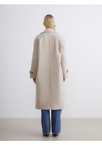 Yeni Sezon Kruvaze Yaka Kadın Kaşe Kaban fırsatları