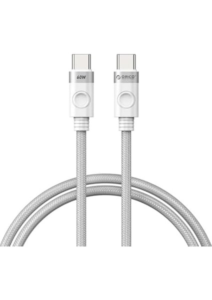 60W 3A Pd Type-C To Type-C Hızlı Şarj ve Kablosu Beyaz 1 Metre modelleri