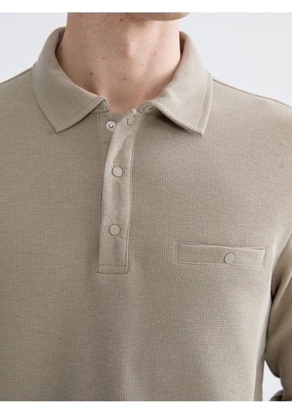 Yeni Sezon Polo Yaka Erkek Sweatshirt modelleri