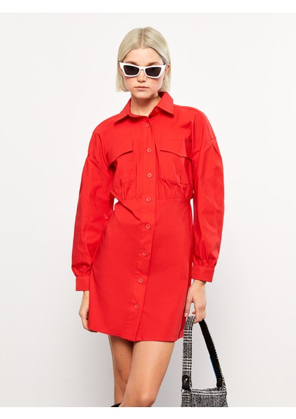 Yeni Sezon Düz Uzun Kollu Kadın Gömlek Elbise fiyatları