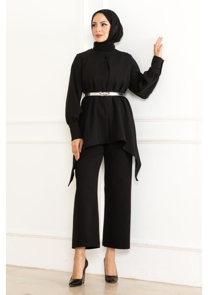 Kemer Detaylı Takım Siyah MSW19001-1 modelleri