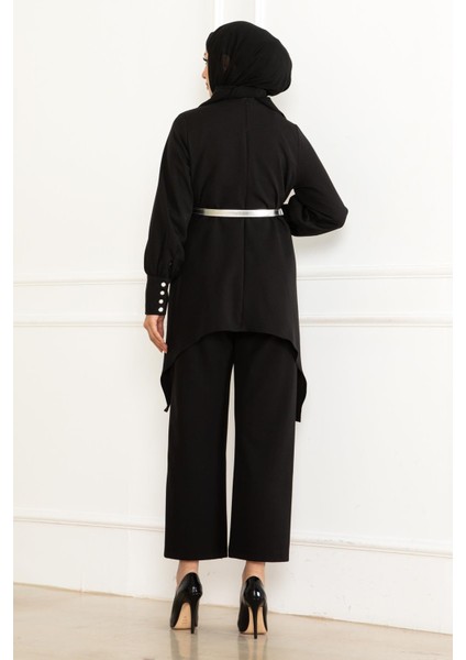 Kemer Detaylı Takım Siyah MSW19001-1 fırsatları