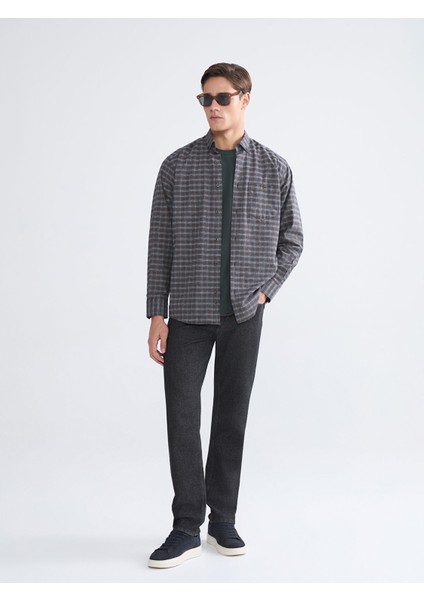 Yeni Sezon Regular Fit Uzun Kollu Ekose Gabardin Erkek Gömlek fiyatları