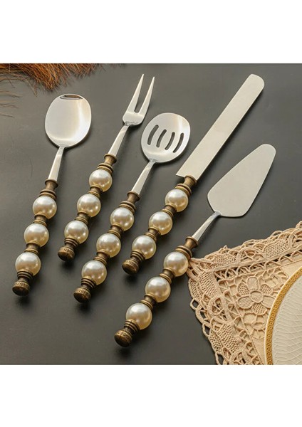 💎 Royking Sedefli 5 Parça Servis Seti – Sofraların Antika Dokunuşu