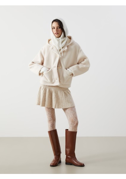 Yeni Sezon Beli Lastikli Kadın Triko Etek