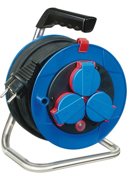 Garant Serisi H05RR-F 3g1,5 IP44 Lisanslı 3 Soketli 15 Metre Uzunluğa Sahip Makaralı Kablo