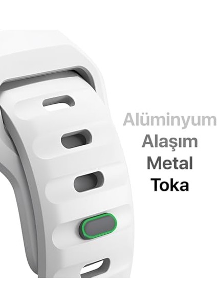 42-44 - 45-49 mm ile Uyumlu Dynamic Serisi Silikon Kordon, Güçlendirilmiş Silikon ile Uzun Ömürlü Kullanım ve Şık Tasarım Kordon modelleri