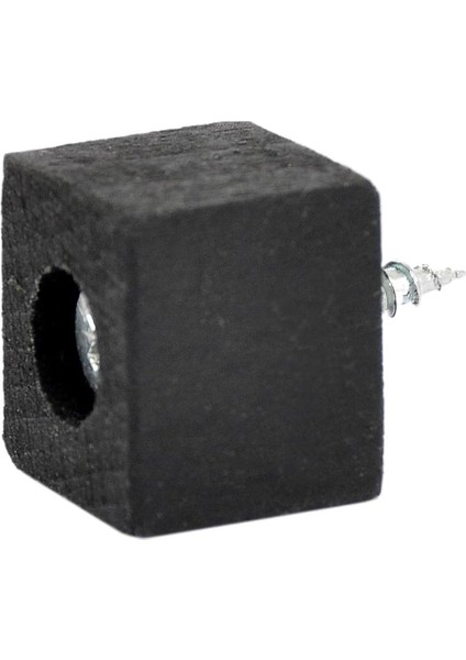 Masa Mobilya Koltuk Ayak Yükseltici 6'lı 15 mm Siyah