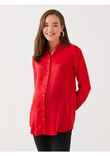 Yeni Sezon Düz Uzun Kollu Saten Hamile Gömlek fiyatları