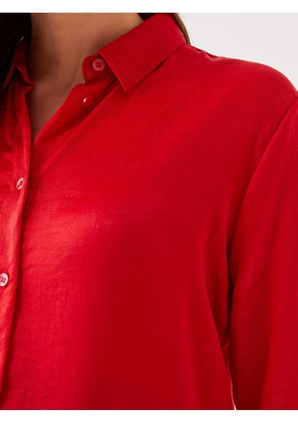 Yeni Sezon Düz Uzun Kollu Saten Hamile Gömlek fırsatları