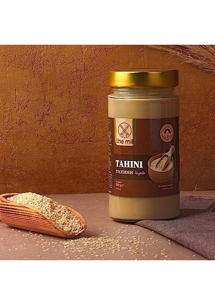 The Mill Tahin 500 G Cam Kavanoz - Helal - Veganlara Uygun - Ince Öğütülmüş Susam - Doğal Olarak Işlenmiş - Atıştırmalık ve Kahvaltı Için Ideal - Pekmezle Karıştırılabilir - Demir ve Vitamin Kaynağı fiyatları