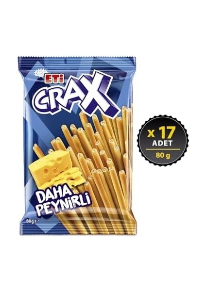 Eti Crax Peynirli Çubuk Kraker 80 G x 17 Adet modelleri
