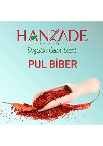 Hanzade Bitkisel Pul Biber Ince Orta Acılı 500 gr