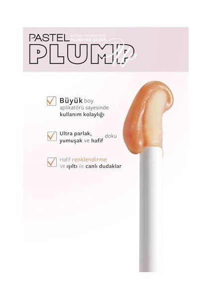 Pastel Plump Up 213 Honey Extra Hydrating Plumping Gloss - Dolgunlaştıran Dudak Parlatıcısı fiyatları