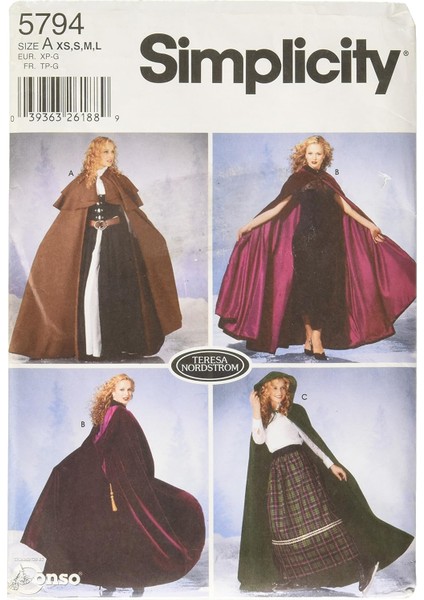 Kesim Şablonu 5794 A Kostümlü