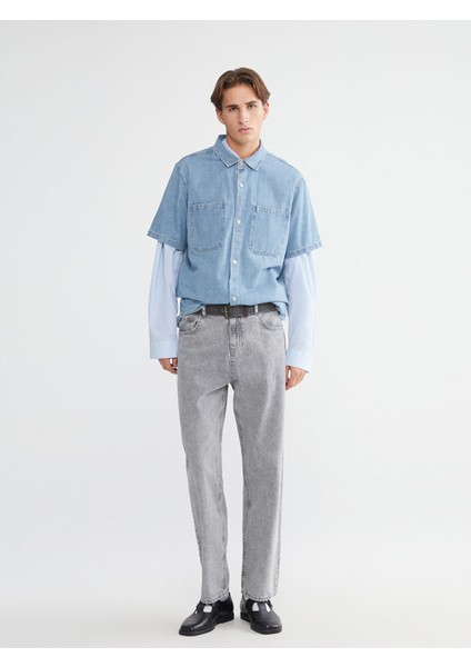 Yeni Sezon Baggy Fit Erkek Jean Pantolon