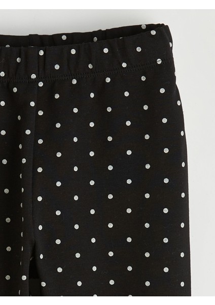 Yeni Sezon Beli Lastikli Puantiyeli Kız Çocuk Tayt fiyatları