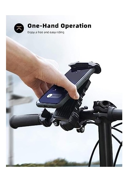 Telefon Tutucu Bisiklet Gidonları Için ve Gidonlu Motosikletler Için 360 Derece Dönebilen Kullanımı Rahat ve Kolay Montaj 4.7 ve 6.8 Inç Telefonlar Için Uyumlu K355 fiyatları