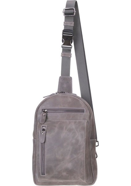 Blake Gerçek Deri Çapraz Çanta Antik Efektli Gri indirimleri