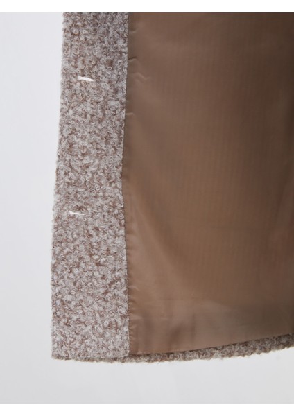 Yeni Sezon Bisiklet Yaka Atkılı Kadın Kaşe Kaban indirimleri