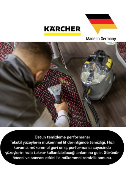 Güçlü Temizlik Profesyonel Puzzi 8/1 Halı&koltuk Döşeme Yıkama Makinesi + Cam Temizleme Cihazı indirimleri