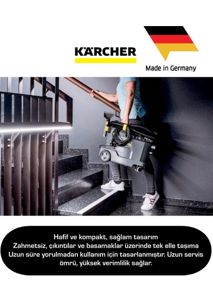 Güçlü Temizlik Profesyonel Puzzi 8/1 Halı&koltuk Döşeme Yıkama Makinesi + Cam Temizleme Cihazı