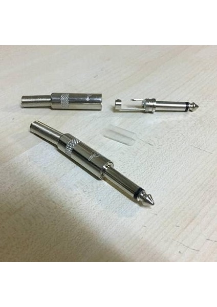 6.3mm Erkek Lehimlik Konnektör Çivi Mono Jak 6.3 Amfi Jack