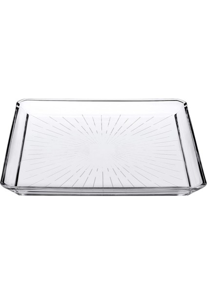 Madlen Servis Tabağı 68683 Madlen Crystal Glass 24X24