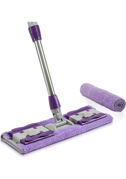 Yedek Mikrofiber Bezli Mandallı Mop, Sıkıştırmalı, Uzayabilir Teleskopik Saplı, 360 Derece Dönebilir Zemin ve Duvar Temizlik Mopu modelleri