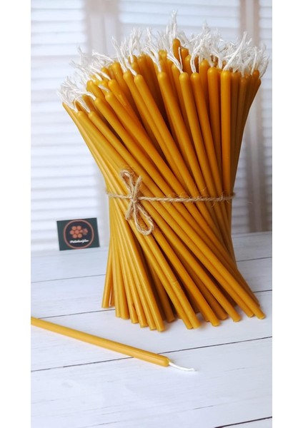 (25 Adet) Mum Petekoğlu Dilek Mumu Petek Uzun Parti Nişan Düğün Ritüel Doğum Günü Mum