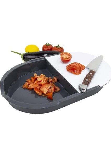 Çift Hazneli Kesme Panosu, 24 x 43 x 5.2 Cm, /beyaz