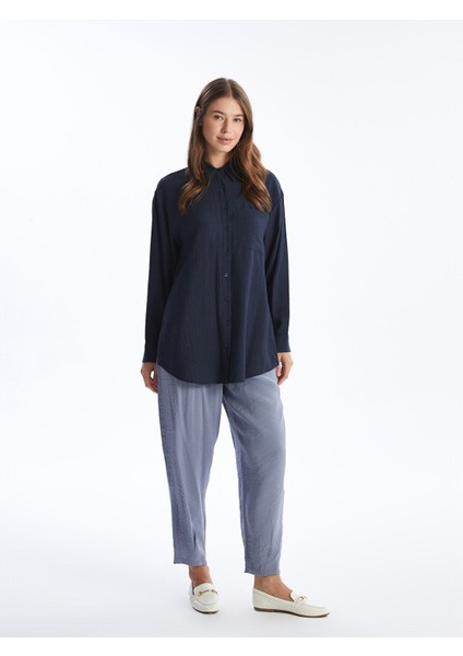 Yeni Sezon Kadın Beli Lastikli Düz Pantolon